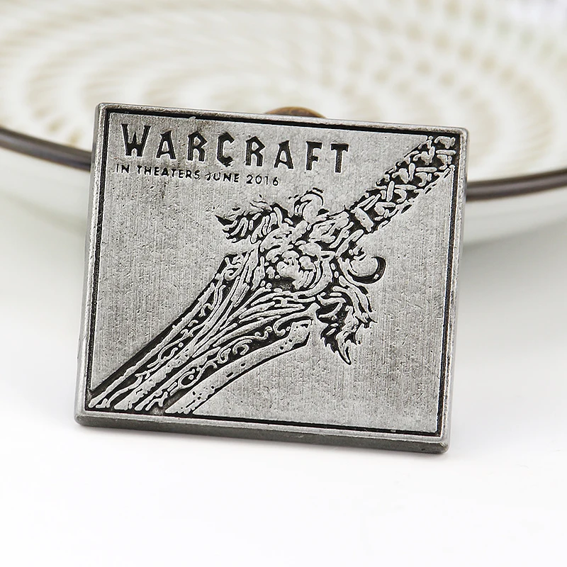 Silver Горячая Распродажа BLZ игра World Of брелок для ключей Warcraft Выгравированный WOW металлический брелок с логотипом для мужчин Прямая поставка - Цвет: Silver