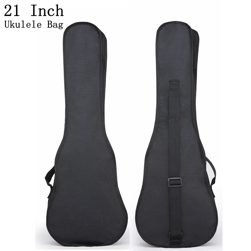 

Portable Durable 21 Inch Black Ukulele Bag Soft Case Monolayer Bag Single Shoulder Backpack Padded Musical Instrument