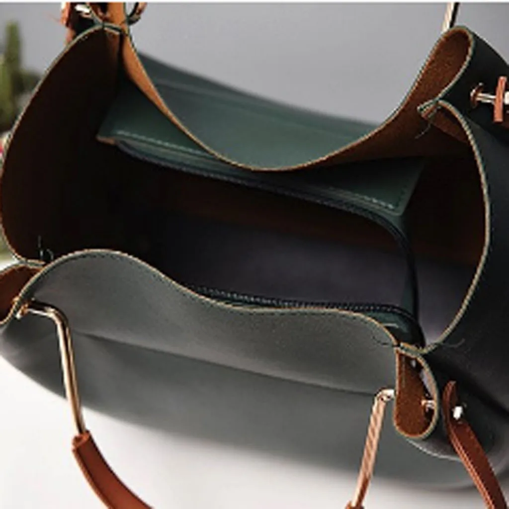 

European and American Style Women Totes Simple Patchwork Large Capacity Single Shoulder Bag Female Shopping& Travel Bag #T