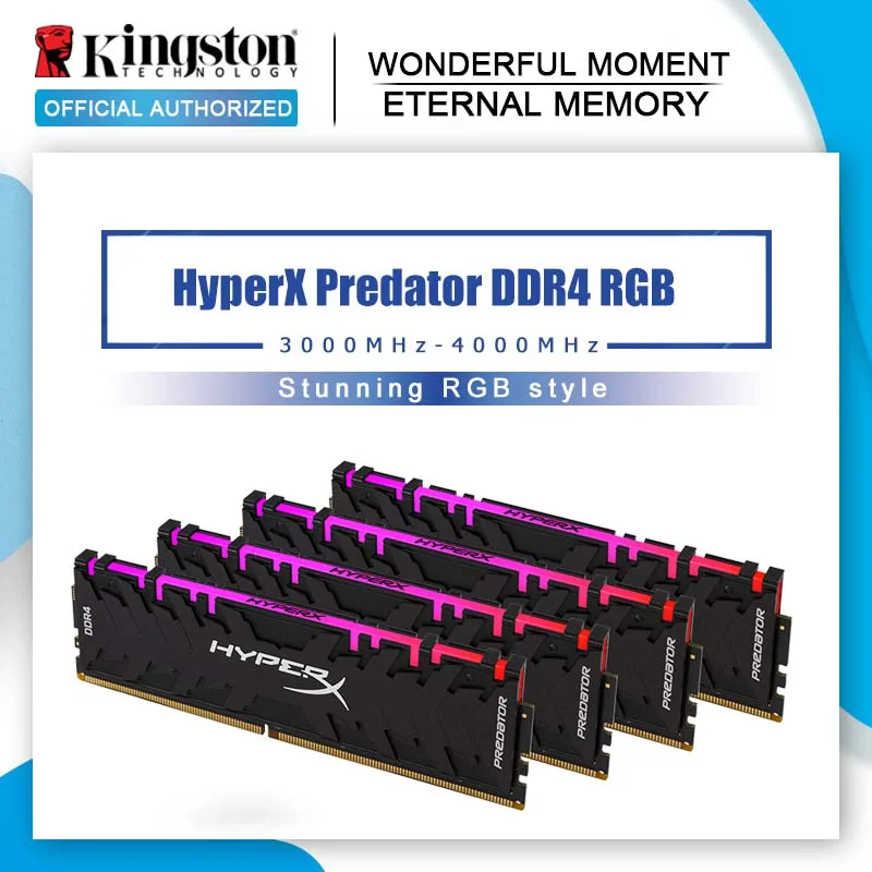 Kingston HyperX Predator RGB DDR4 8 Гб 16 3200 МГц 3600 4000 CL16 DIMM XMP оперативная Память ddr4 для настольных