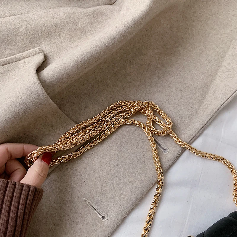 

2020 New Women Bags Fashion Chain Ladies Bags Tassel Shoulder Bags Casual Messenger Bags Pure Color PU Women Bags