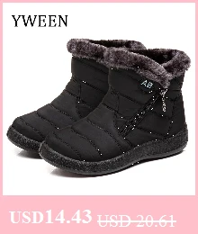 YWEEN/зимние женские ботинки; женские ботинки до середины икры; Bota; водонепроницаемые женские зимние ботинки; женские плюшевые ботинки; botas mujer invierno