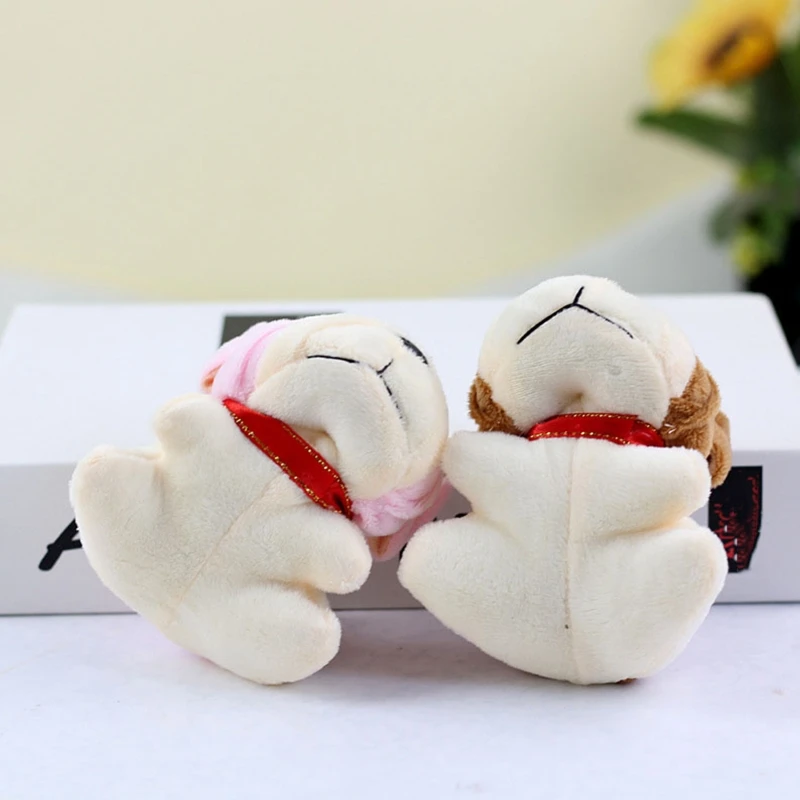 Сумка с подвеской мультяшная плюшевая собака брелок мини Мягкое Животное для