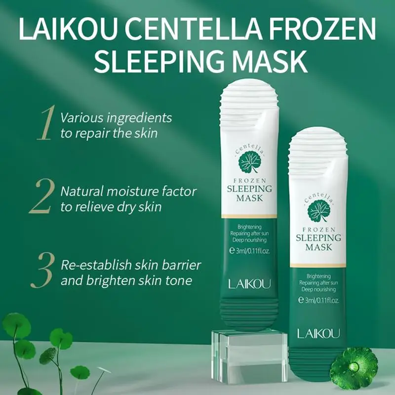 

Moisturizing Deep Shrink Pores Centella Asiatica Jelly Cleaning 3Ml Face Nourishing Mask Sleep Mask Care Beauty 20Pcs E3U0