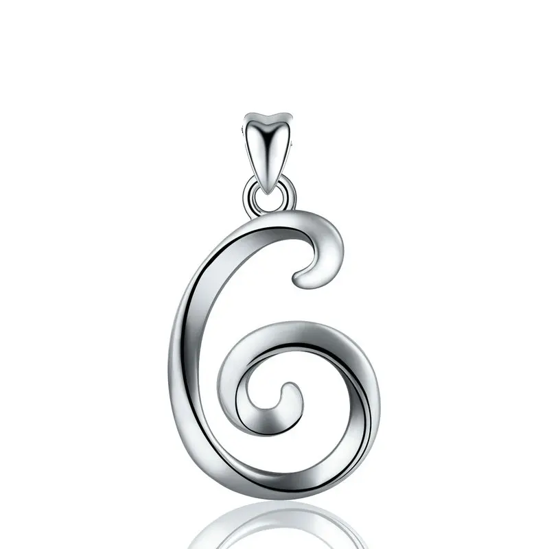 only pendant G EUDORA уникальное 925 пробы Серебряное ожерелье с подвеской в виде буквы A& B для женщин и мужчин модное персонализированное ювелирное изделие подарок для девочки CYD109 - Окраска металла: only pendant G