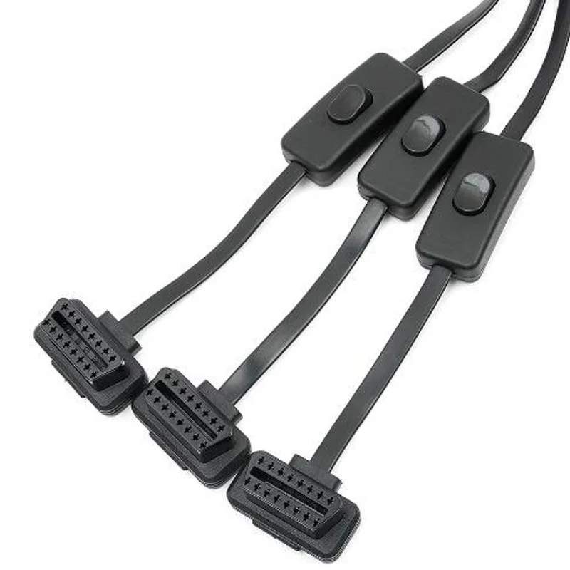 Автомобильный диагностический сканер OBD 2 разветвитель удлинитель от 1 до 3 с