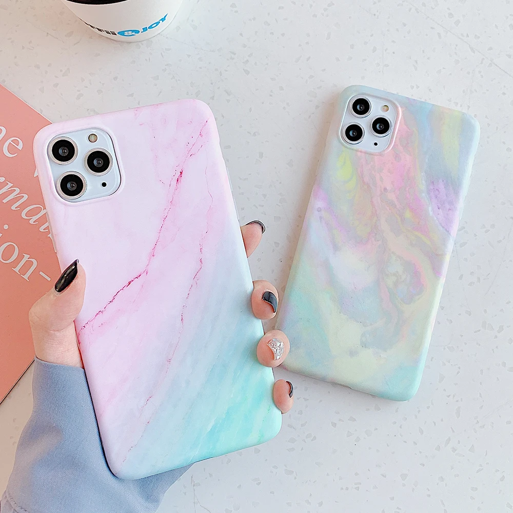 Классический градиентный мраморный чехол LOVECOM для телефона iPhone 11 Pro Max XR XS 7 8 6 Plus