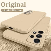 luxury square frame soft liquid silicone case for samsung a52 a72 a32 a42 5g a51 a71 a50 a70 a21s a31 a41 back cover