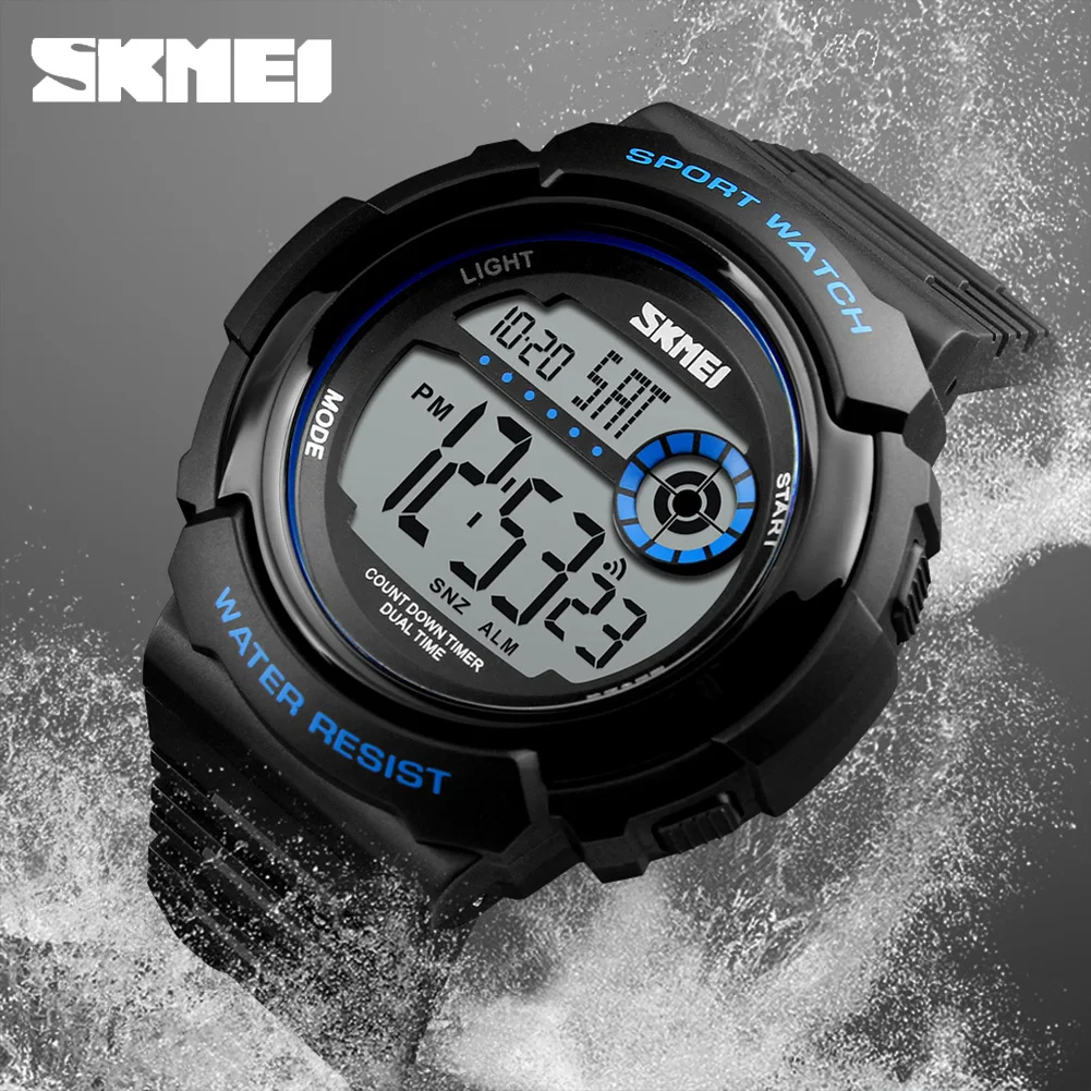 

SKMEI Fashion Casual Sport Watch Men 5Bar Waterproof Chronograph Watches Alarm Clock Digital Watch Relogio Masculino 1367