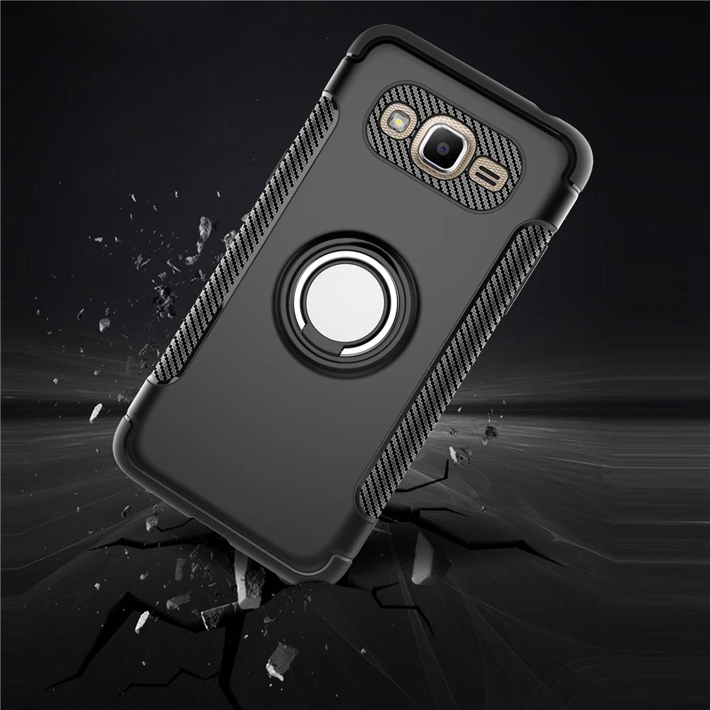Магнитный металлический чехол с кольцом для Samsung Galaxy Grand Prime G530H G530 ударопрочный