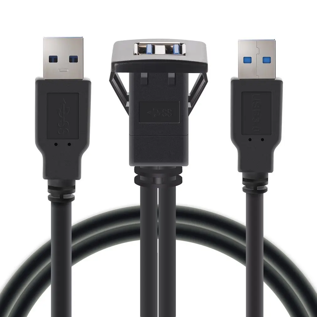Автомобильный Удлинительный кабель с креплением USB 3 0 удлинитель штекер-гнездо