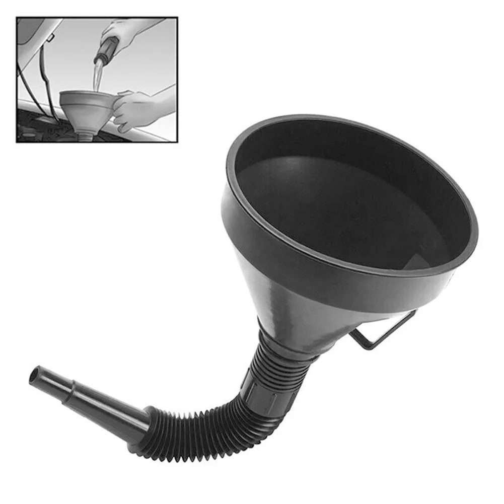 

Pour Funnel Refueling 5inch Spout Black Strainer Car Water Diesel Filling
