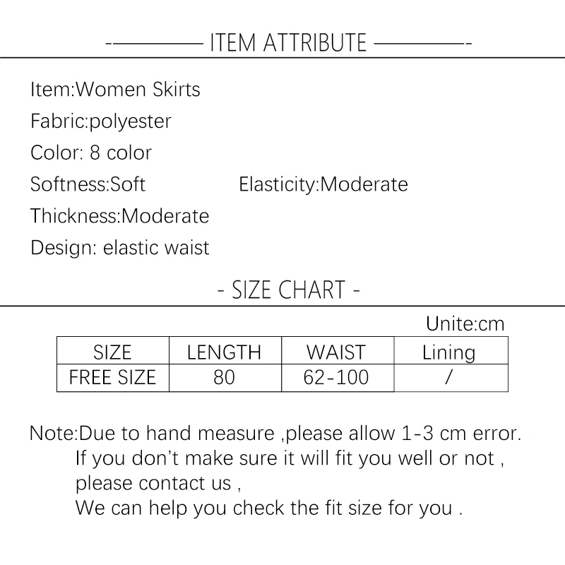 

TFETTERS Spring Summer 2021 New Thin Simple Style Pleated Skirt Solid Color Elastic High Waist Versatile Mid Skirts Women