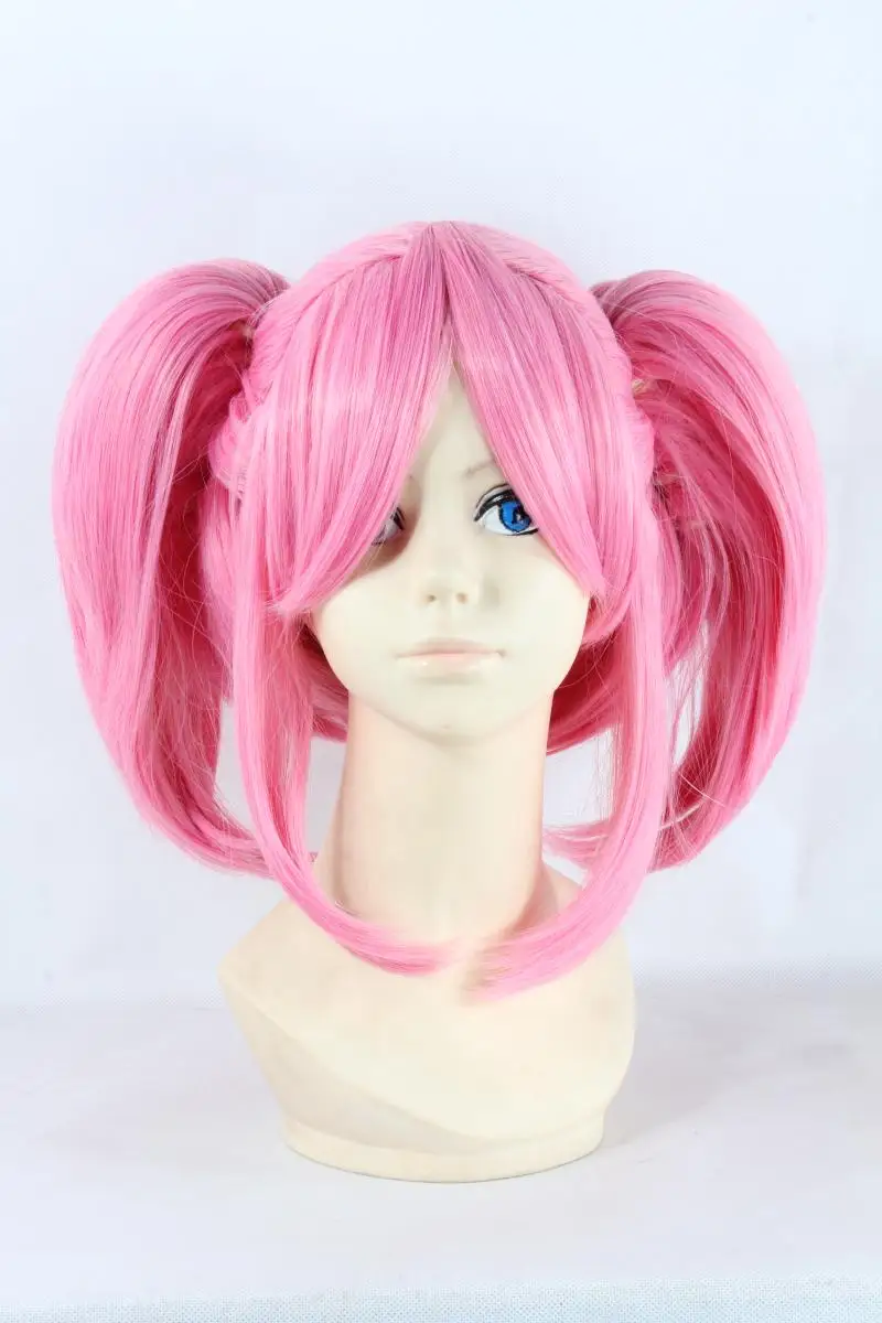 1 шт. аниме Сейлор Мун розовый хвосты Chibiusa парик синтетические волосы косплей