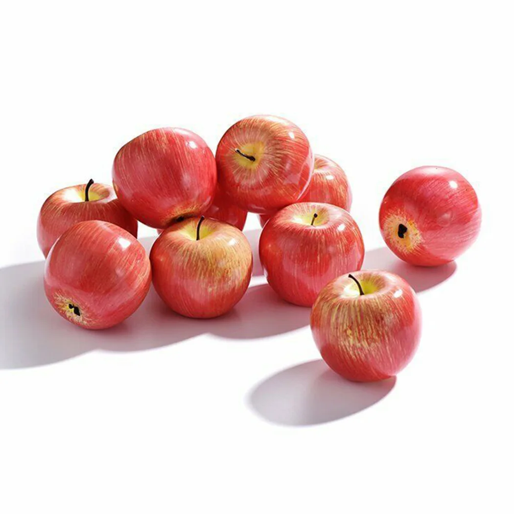 

6 PACK Fake Fruit Children Decoration Decorative Fake Festival Green Red