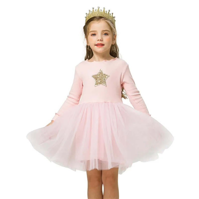 Платье для девочек красное рождественское платье с длинными рукавами Санты