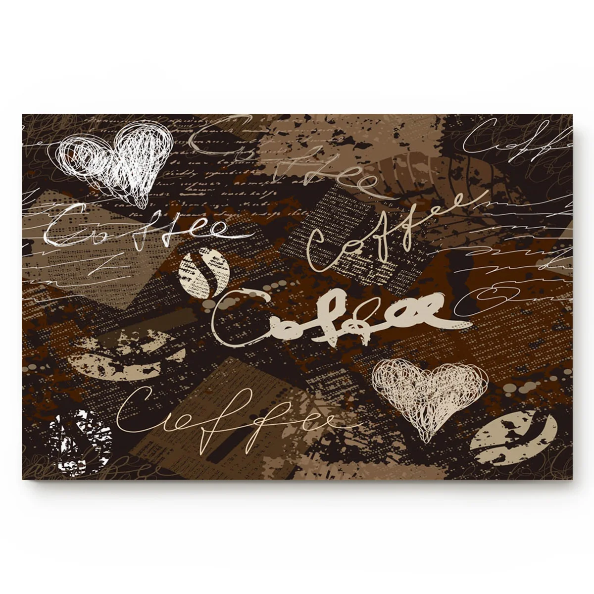 Ретро геометрический нескользящий коврик с надписью Love для ванной комнаты