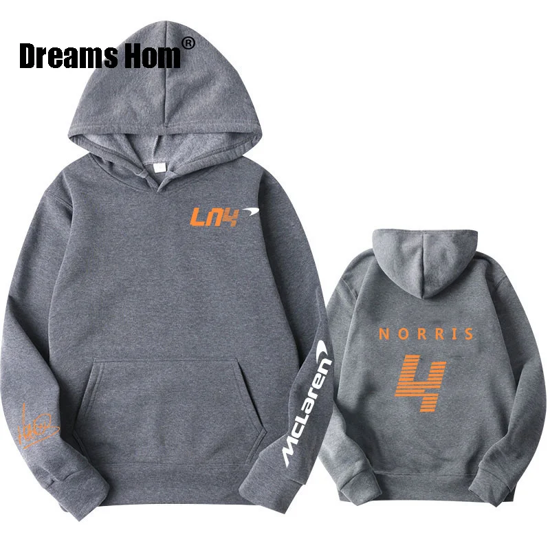 

F1 McLaren Team Racing Fans Hoodies Autumn Winter Formula One Racer Lando Norris Hoodie Team Men/Women Oversized Hoodies