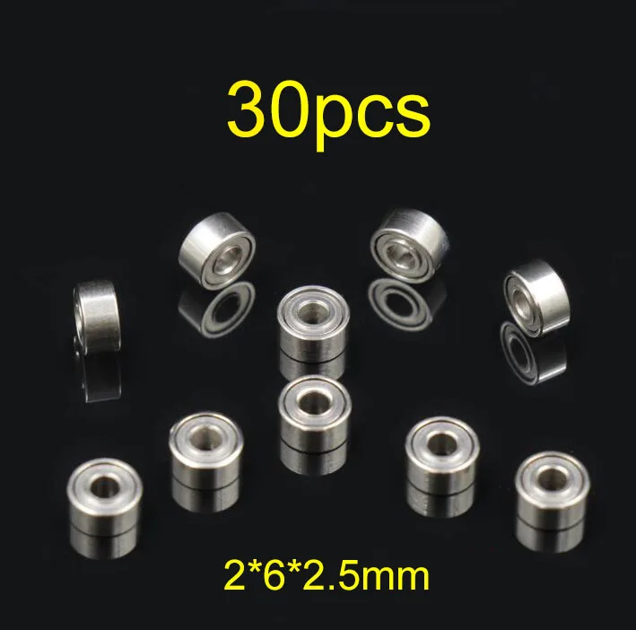 30 шт. 620 подшипник 6 мм подшипники шасси для модели гоночного автомобиля Tamiya Mini 4WD
