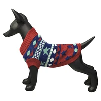 pet sweater jacquard geometric pattern dog cat pet cloth clothes clothing sweater apparel coat jacket jumper dress wear
