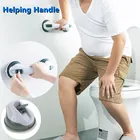 Поручни на присоске для туалета, Нескользящие, впитывающие влагу ручные и поручни для ванной комнаты, безопасный вакуумный держатель