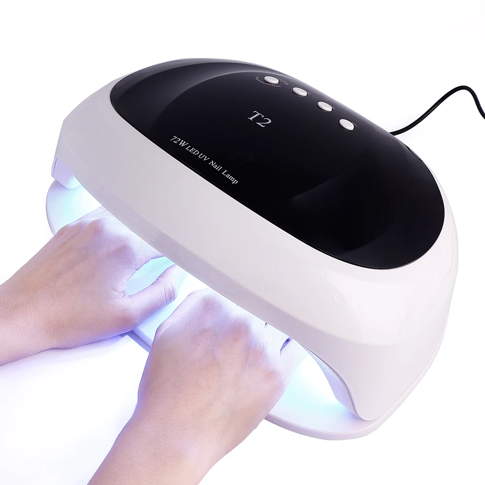 72 Вт большая Сушилка для ногтей Светодиодный УФ лампа Интеллектуальный сенсор