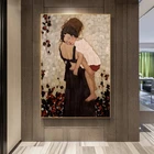 Матери, которая держит Child от Gustav Klimt, холст, постеры, абстрактные картины, принты, настенные картины для декора гостиной, без рамки