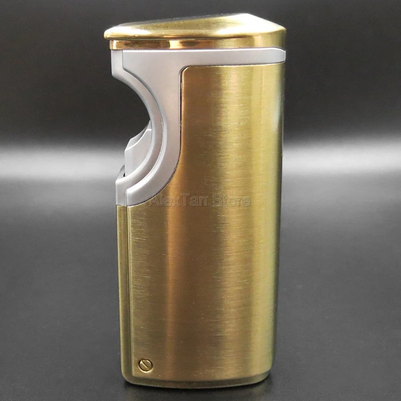 Зарядное устройство COHIBA для индукционной ветрозащитной зажигалки для сигар 3 пламенный струйный фонарь зажигалки металлическая зажигалка для прикуривателя со встроенным портсигар