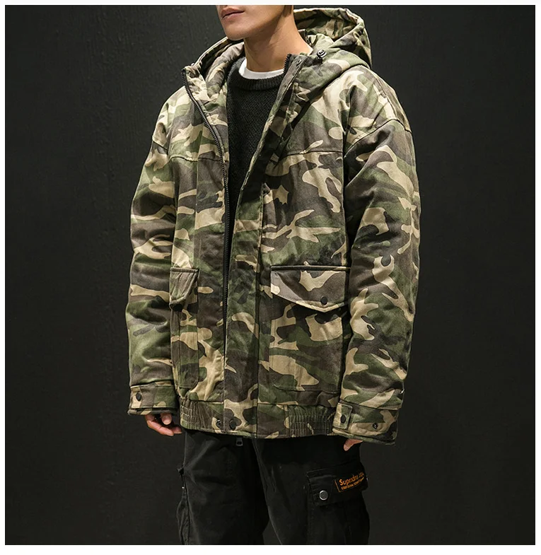 Парка мужские зимние куртки хлопковые Chaquetas Hombre камуфляжное пальто мужские s повседневные камуфляжные мужские куртки и пальто оптом
