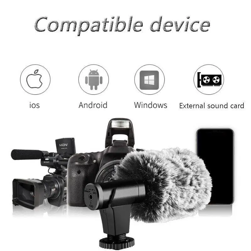 MIC-07 Pro металлический микрофон мобильный телефон Live Портативный дизайн для кино и