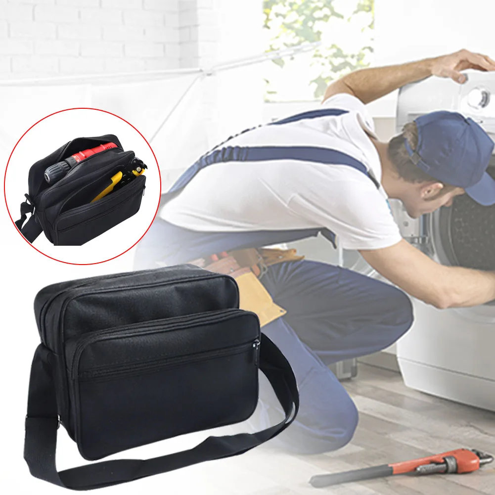 

Repair Hardware Thickened Canvas Large Capacity Electrician Tool Bag Carpentry Maintenance Wear Resistant Single Shoulder