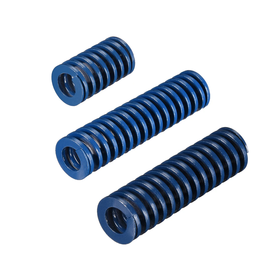 

uxcell 1-10pcs 18x20/30/40/55/60/70/80mm Long Blue Spiral Stamping Light Load Compression Mould Die Spring