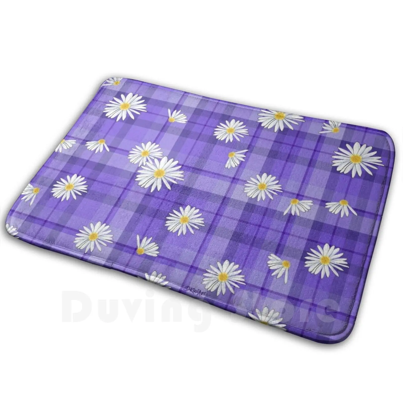 Фиолетовая Маргаритка увлечение мягкий нескользящий коврик для ванной комнаты
