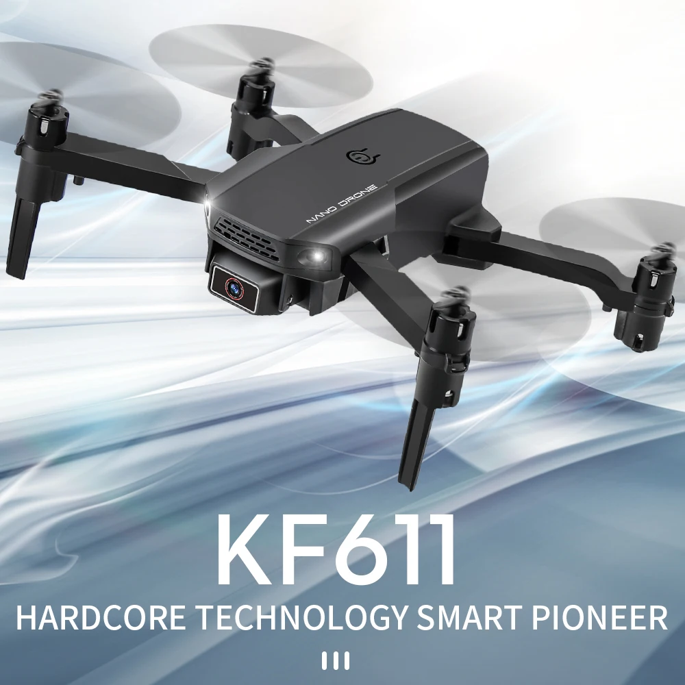 Квадрокоптер KF611 с широкоугольной камерой 4k HD 1080P Wi Fi fpv|Радиоуправляемые