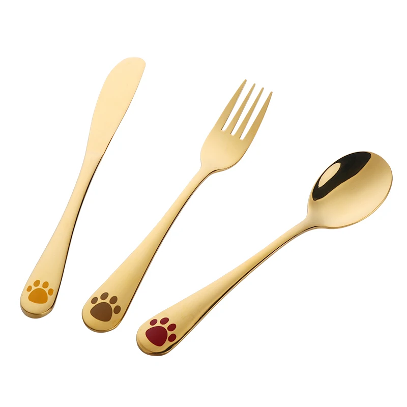 1 шт. детская посуда ложка вилка набор ножей из нержавеющей стали для малышей