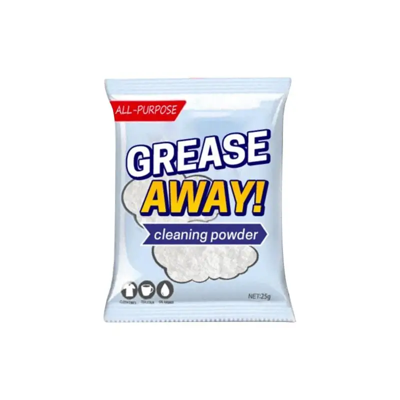 

25g Grease Away Powder Cleaner Kitchen Sink Detergent Powerful Dirt And Stubborn Stains Home Powder Cleaner Kitchen Cleaning
