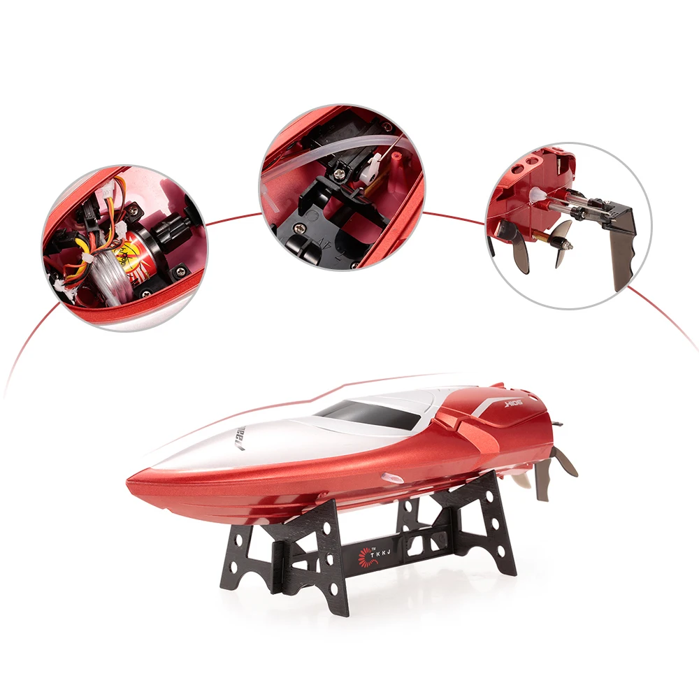 Skytech H106 RC лодки высокоскоростной пульт дистанционного управления электрическая лодка Rc Корабль игрушки загрузки 180 градусов флип скорость лодка Barco Rc гоночная лодка