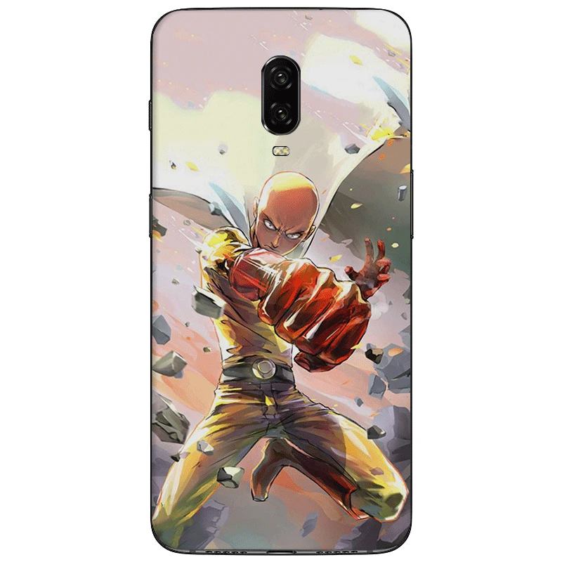Cute Cartoon Phone Case for oneplus 5 5T 6 6T 7 Pro Silicone Back Cover One Punch-Man | Мобильные телефоны и аксессуары