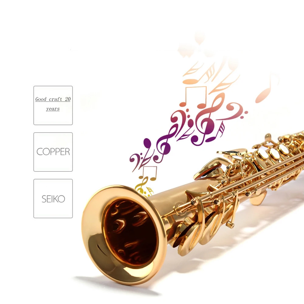 Сопрано саксофон ветряная труба B плоская прямая сопрано профессиональный класс