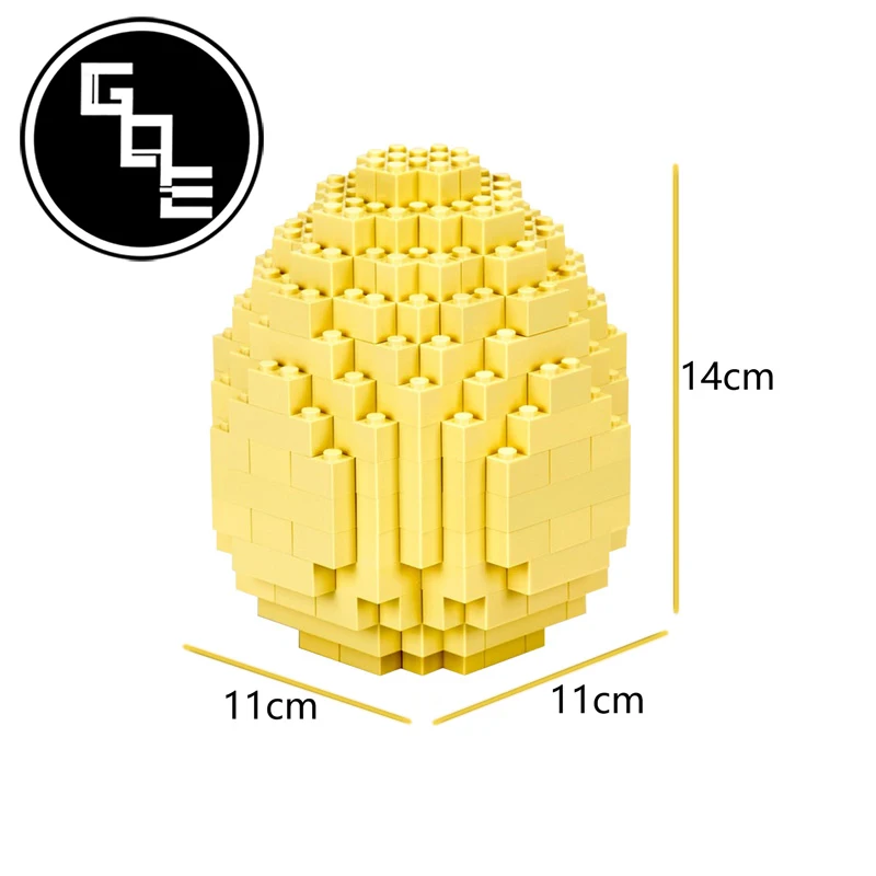 

High-Tech Easter Egg Bricks MOC-2636 Egg Sculpture MOC-30815 Creative Ideal Model Building Blocks Diy Toy For Children Xmas Gift