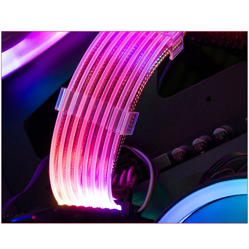 

GPU Extension Cable 8PIN+8PIN SYNC 5V ARGB Connector Extension Cord RGB Cable AURA for PC Case