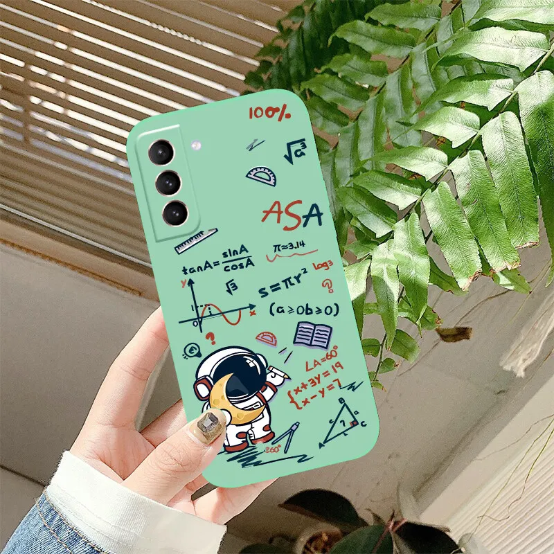 astronaut phone case for samsung galaxy s21 ultra plus s20 fe s10e s9 s8 plus s7 fashion cartoon quality smart back cover free global shipping
