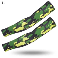 1 pair uv protection cycling arm warmers print camouflage sport sunscreen camouflage arm sleeves travel drive summer accessories