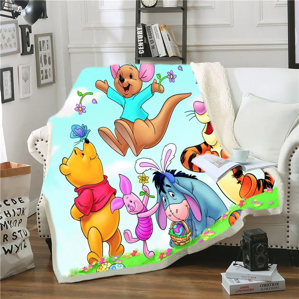 

Home Textiles Disney Cartoon Winnie The Pooh Tigger Debbie The Pig Soft Warm Blanket Children's Sofa Bedding Boys and Girls