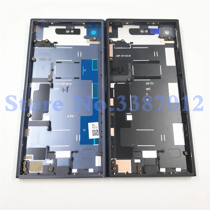 Металлический корпус батарейного отсека для sony Xperia XZ1 G8341 G8342, чехол-накладка на заднюю панель батарейного отсека с логотипом