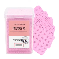 200pcs lint free paper cotton wipes eyelash glue remover wipe clean non woven sheet nails art cleaning cleaner pads