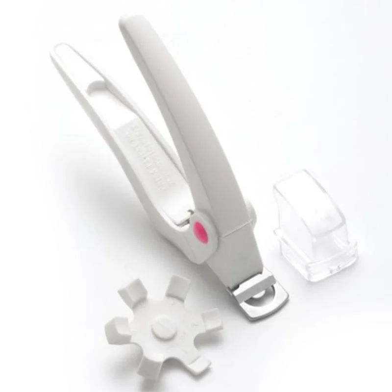 

White Flat Cut U-shaped Nail Clippers Cutter French False Fake Nails Scissors Tweezers Manicure Tools One Word Nail Art Trimmers