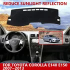 Автомобильный Стайлинг, замшевый коврик для приборной панели, пользовательский чехол, коврик для приборной панели, коврик для Toyota Corolla E140 E150 2007  2013