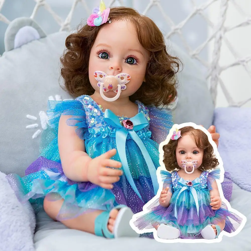 

Полноразмерная силиконовая игрушка Reborn S0c9, 55 см