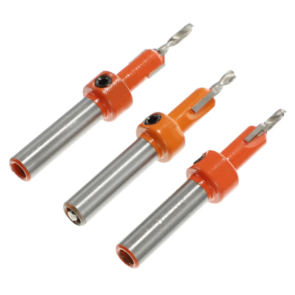 

3pcs Practical Chamfer Drilling Tool Countersink Twisting Drill Bit Screw Drill